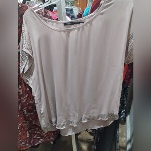 Large poetry grey studded blouse